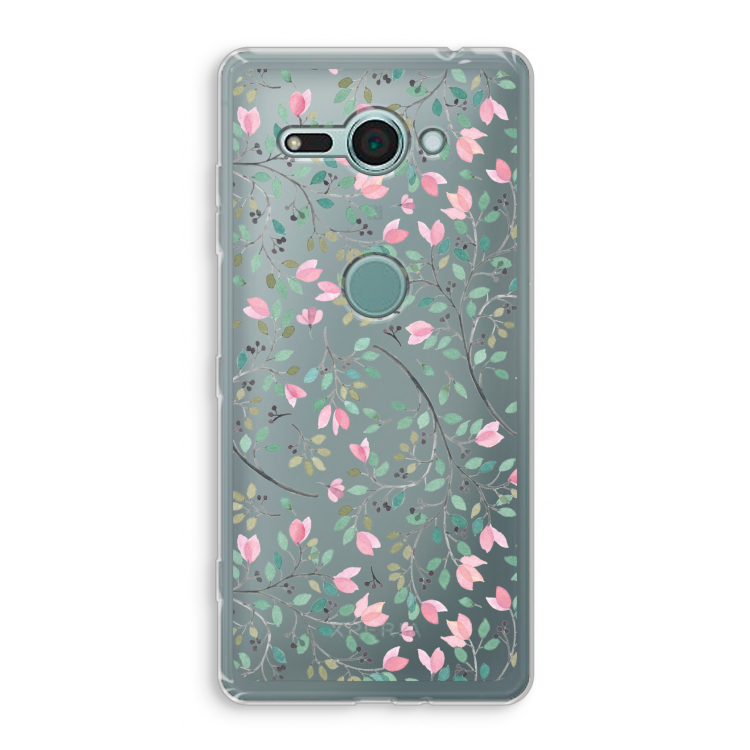 Sierlijke bloemen: Sony Xperia XZ2 Compact Transparant Hoesje