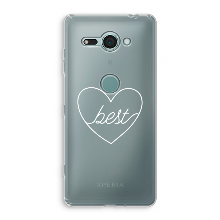 Best heart pastel: Sony Xperia XZ2 Compact Transparant Hoesje