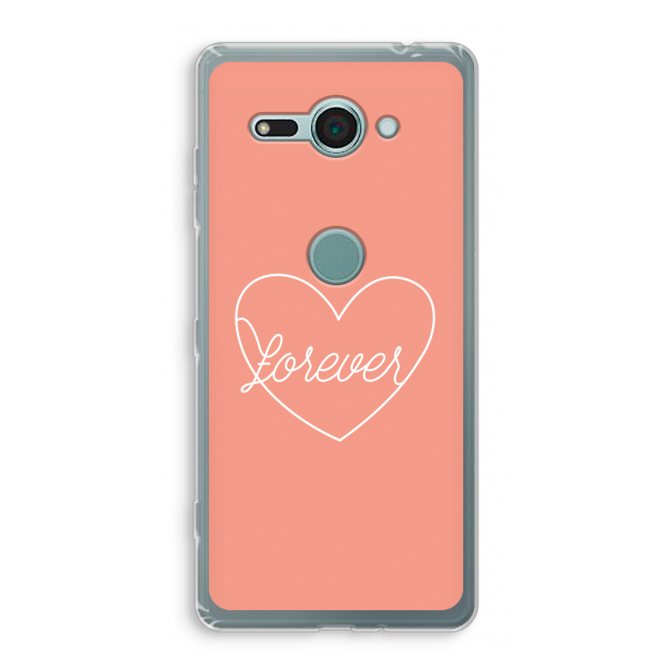 Forever heart: Sony Xperia XZ2 Compact Transparant Hoesje