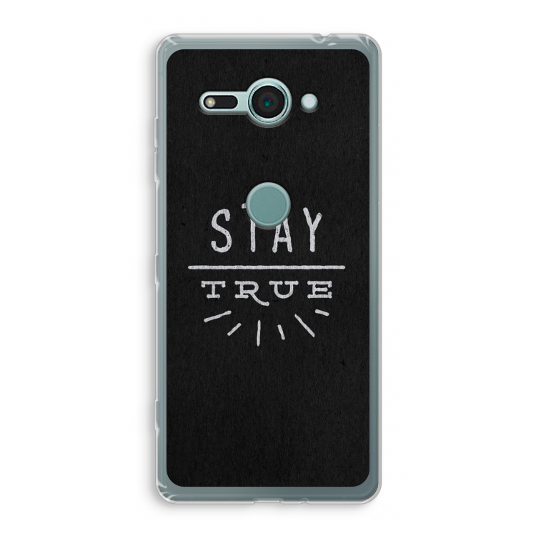 Stay true: Sony Xperia XZ2 Compact Transparant Hoesje