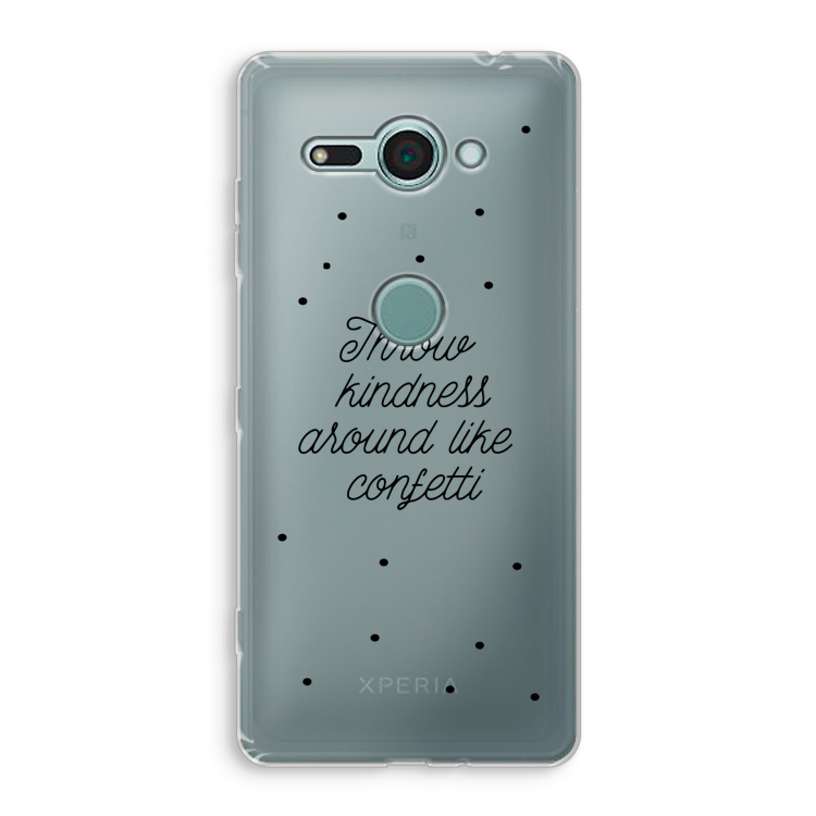 Confetti: Sony Xperia XZ2 Compact Transparant Hoesje