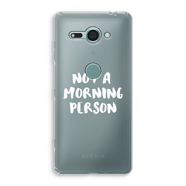 Morning person: Sony Xperia XZ2 Compact Transparant Hoesje