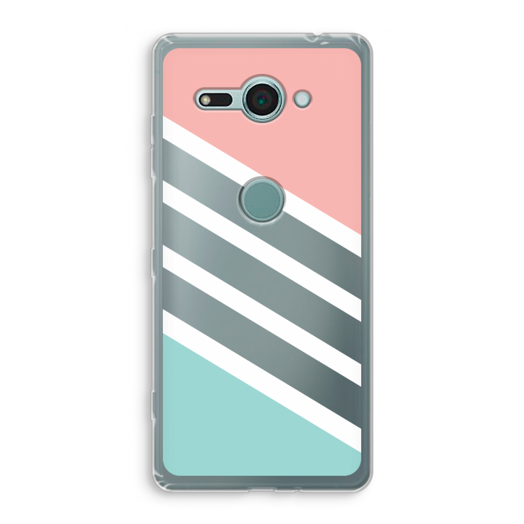 Strepen pastel: Sony Xperia XZ2 Compact Transparant Hoesje