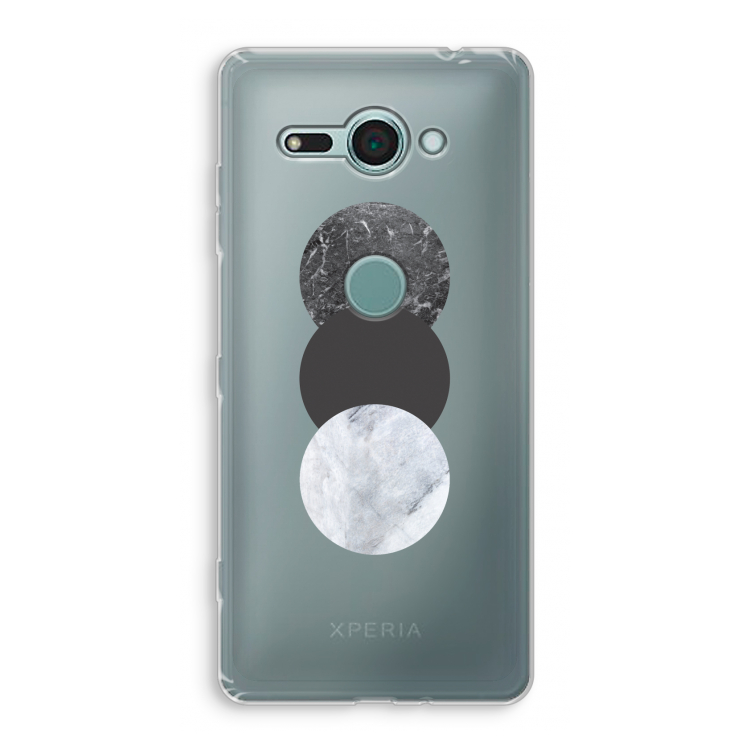 Marmeren cirkels: Sony Xperia XZ2 Compact Transparant Hoesje