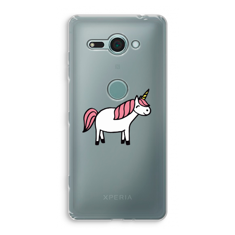 Eenhoorn: Sony Xperia XZ2 Compact Transparant Hoesje