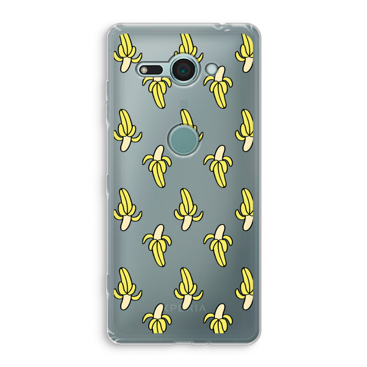 Bananas: Sony Xperia XZ2 Compact Transparant Hoesje