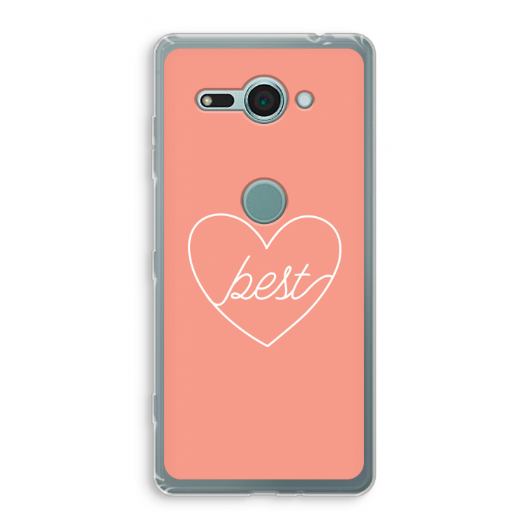 Best heart: Sony Xperia XZ2 Compact Transparant Hoesje