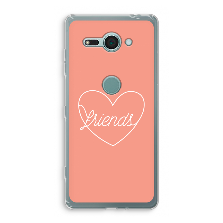 Friends heart: Sony Xperia XZ2 Compact Transparant Hoesje