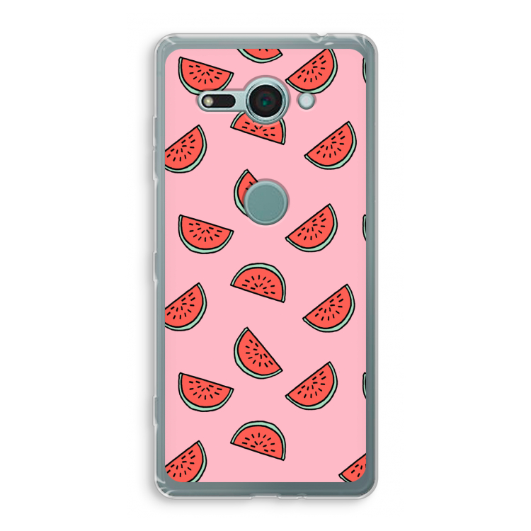 Watermeloen: Sony Xperia XZ2 Compact Transparant Hoesje