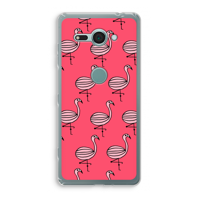 Flamingo: Sony Xperia XZ2 Compact Transparant Hoesje