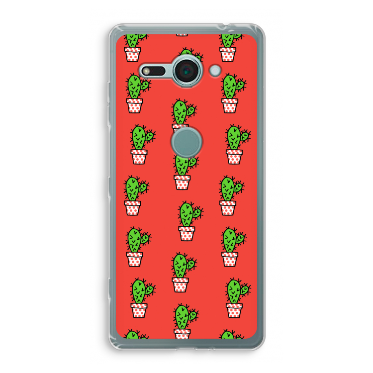 Mini cactus: Sony Xperia XZ2 Compact Transparant Hoesje