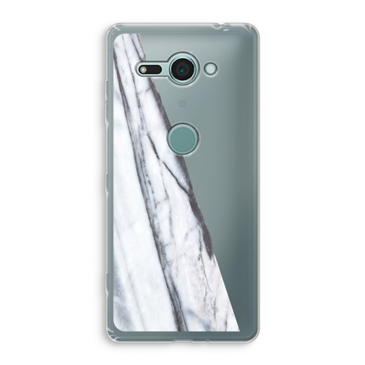 Gestreepte marmer: Sony Xperia XZ2 Compact Transparant Hoesje