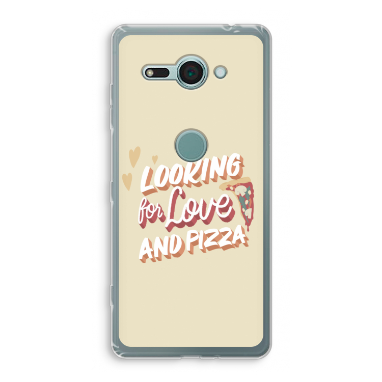 Pizza is the answer: Sony Xperia XZ2 Compact Transparant Hoesje