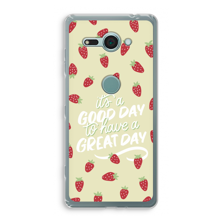 Don't forget to have a great day: Sony Xperia XZ2 Compact Transparant Hoesje
