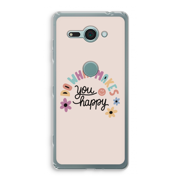 Happy days: Sony Xperia XZ2 Compact Transparant Hoesje