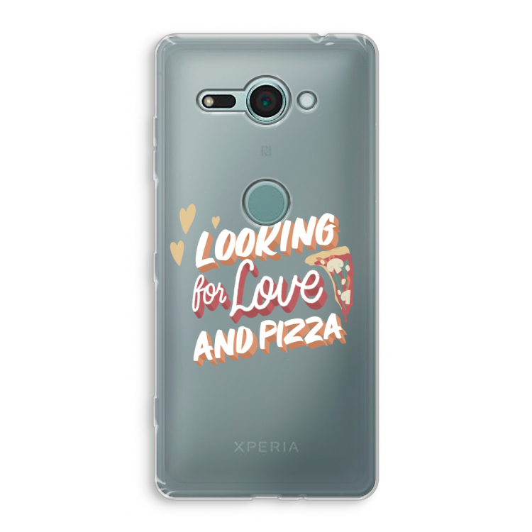 Pizza is the answer: Sony Xperia XZ2 Compact Transparant Hoesje
