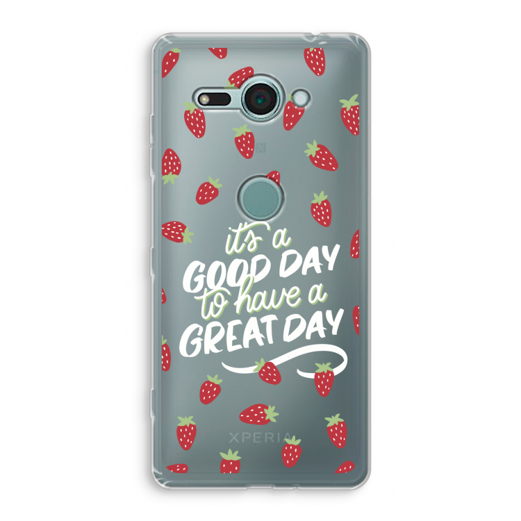 Don't forget to have a great day: Sony Xperia XZ2 Compact Transparant Hoesje