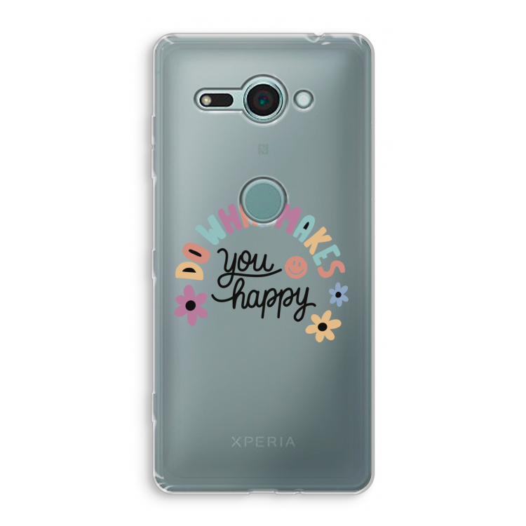 Happy days: Sony Xperia XZ2 Compact Transparant Hoesje