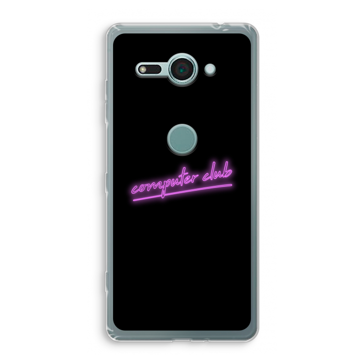 Vice Black: Sony Xperia XZ2 Compact Transparant Hoesje