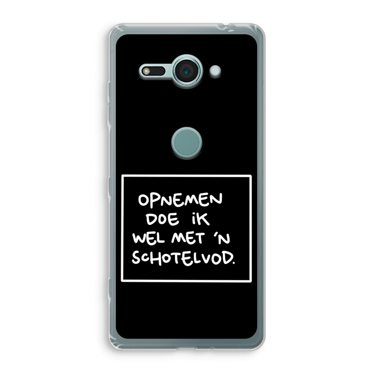 Schotelvod: Sony Xperia XZ2 Compact Transparant Hoesje