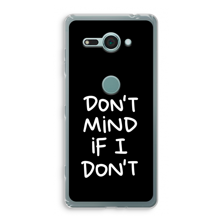 Don't Mind: Sony Xperia XZ2 Compact Transparant Hoesje