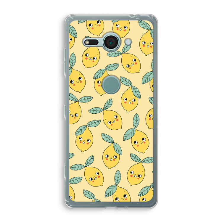 Citroenen: Sony Xperia XZ2 Compact Transparant Hoesje