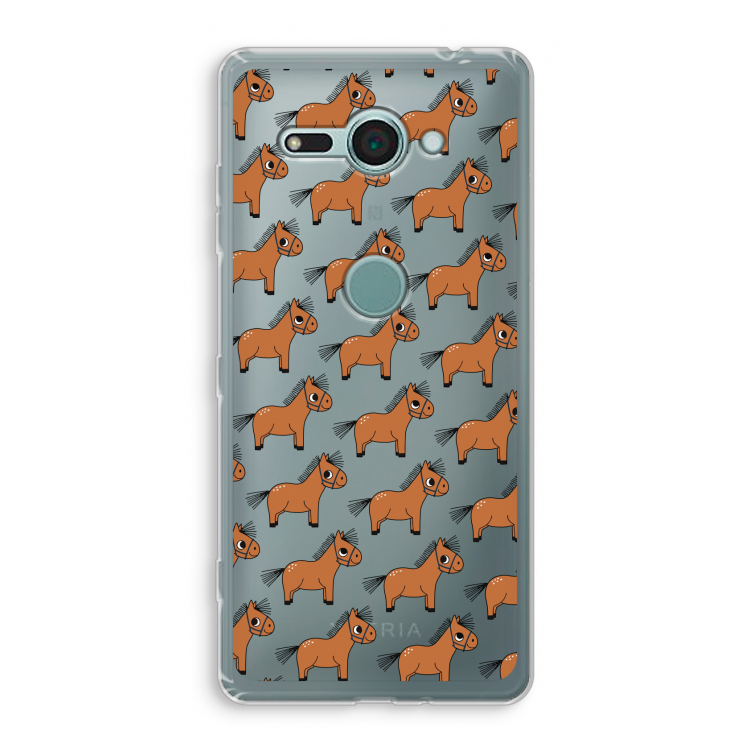 Pony: Sony Xperia XZ2 Compact Transparant Hoesje