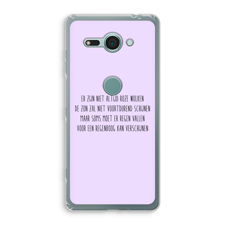 Regenboog: Sony Xperia XZ2 Compact Transparant Hoesje