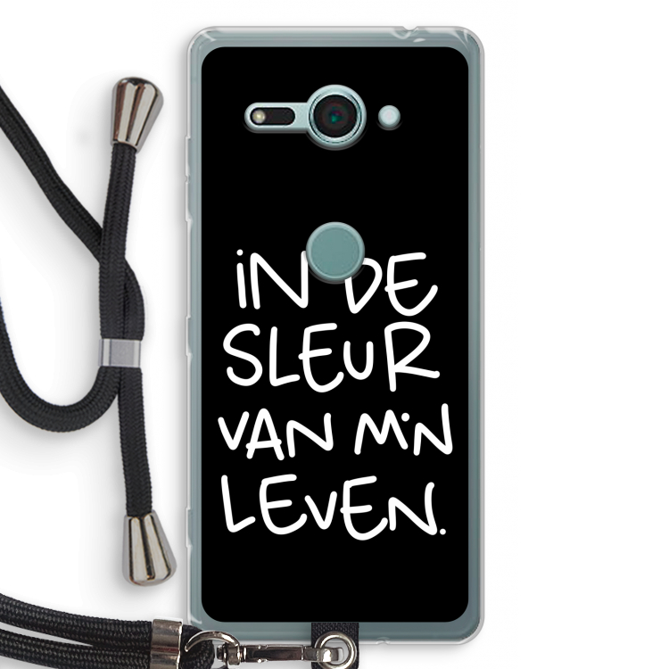 De Sleur: Sony Xperia XZ2 Compact Transparant Hoesje met koord