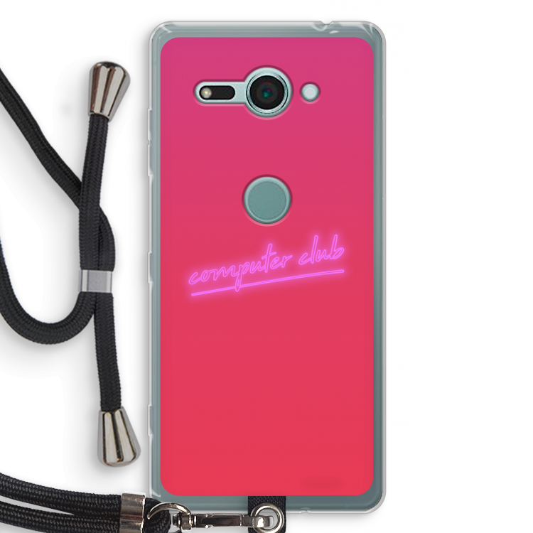 Vice Glow: Sony Xperia XZ2 Compact Transparant Hoesje met koord