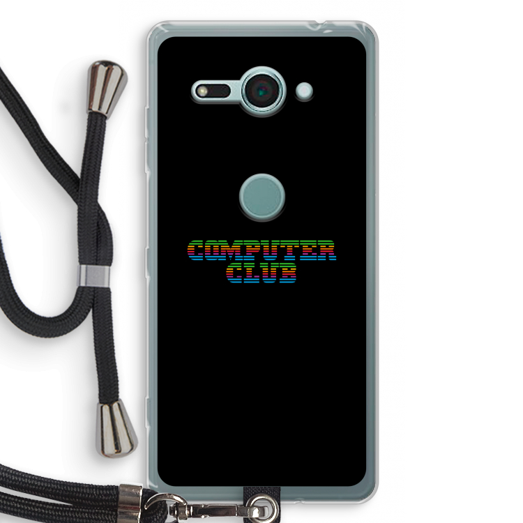 Retro: Sony Xperia XZ2 Compact Transparant Hoesje met koord