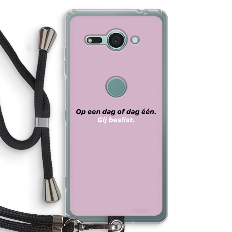 gij beslist: Sony Xperia XZ2 Compact Transparant Hoesje met koord
