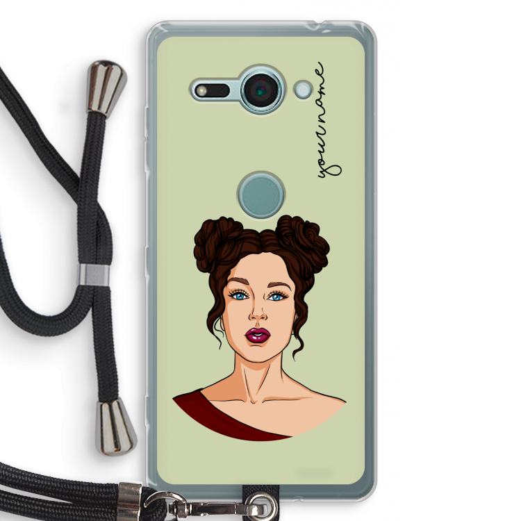 Pop-Art Creator: Sony Xperia XZ2 Compact Transparant Hoesje met koord