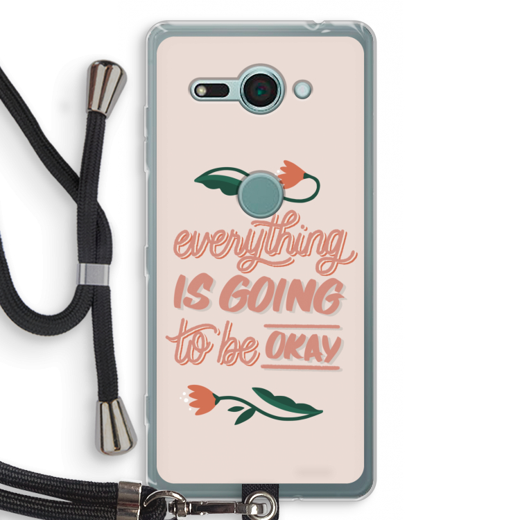 Optimistic flower girl: Sony Xperia XZ2 Compact Transparant Hoesje met koord