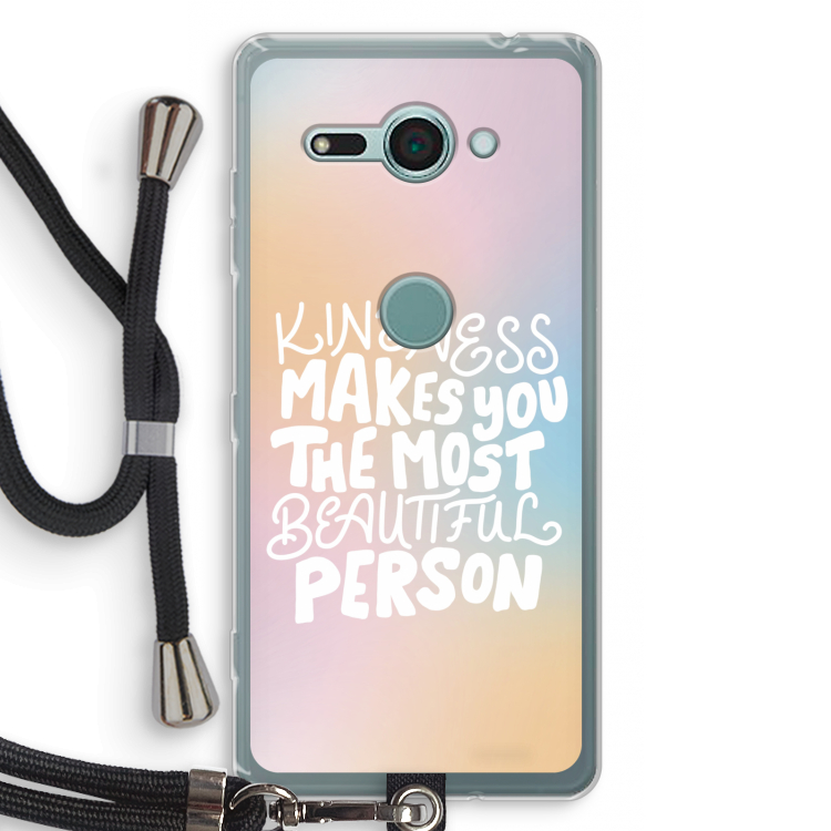 The prettiest: Sony Xperia XZ2 Compact Transparant Hoesje met koord