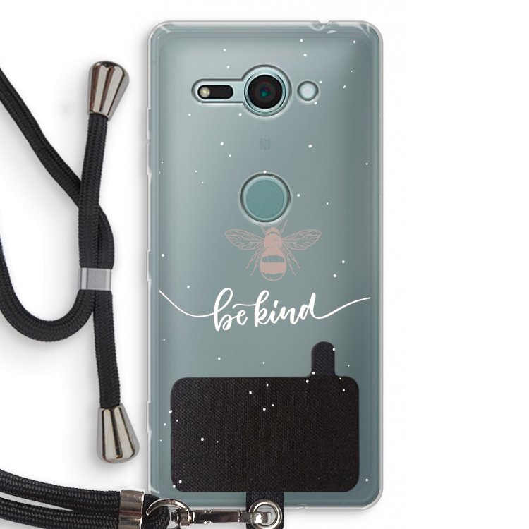 Be(e) kind: Sony Xperia XZ2 Compact Transparant Hoesje met koord