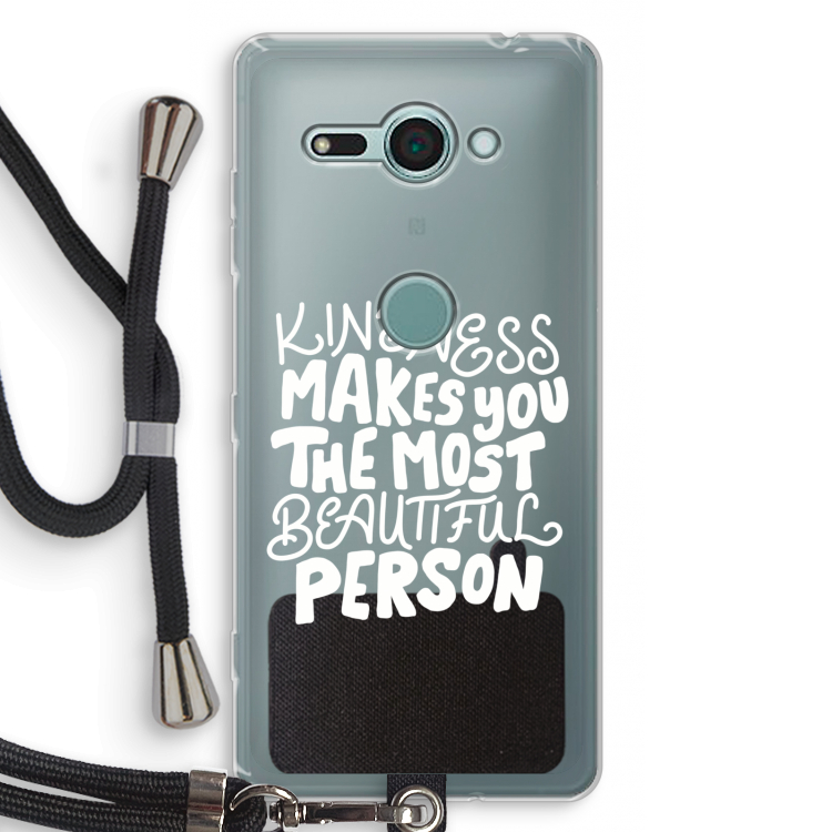 The prettiest: Sony Xperia XZ2 Compact Transparant Hoesje met koord