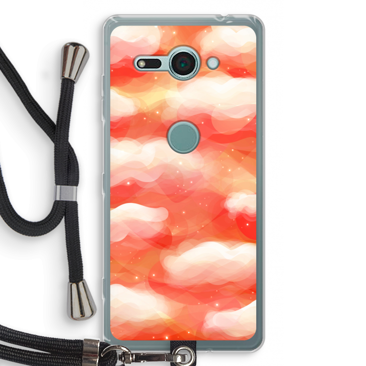 Lichte Wolken: Sony Xperia XZ2 Compact Transparant Hoesje met koord
