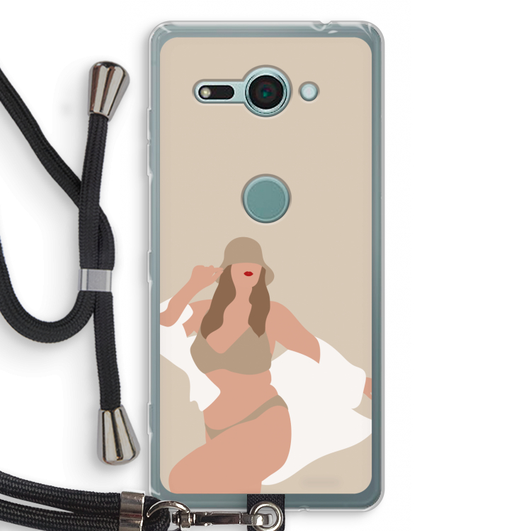 One of a kind: Sony Xperia XZ2 Compact Transparant Hoesje met koord