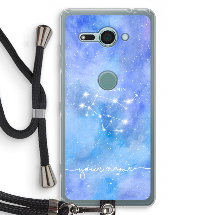 Sterrenbeeld - Licht: Sony Xperia XZ2 Compact Transparant Hoesje met koord