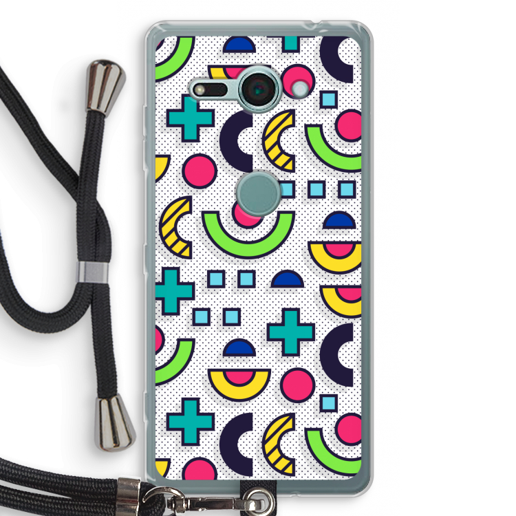 8-bit N°6: Sony Xperia XZ2 Compact Transparant Hoesje met koord