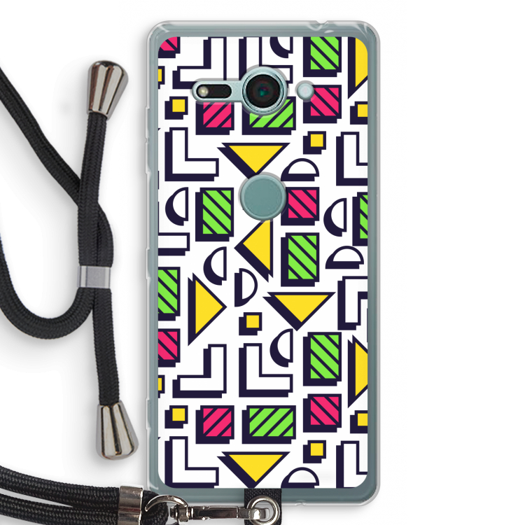 8-bit N°4: Sony Xperia XZ2 Compact Transparant Hoesje met koord
