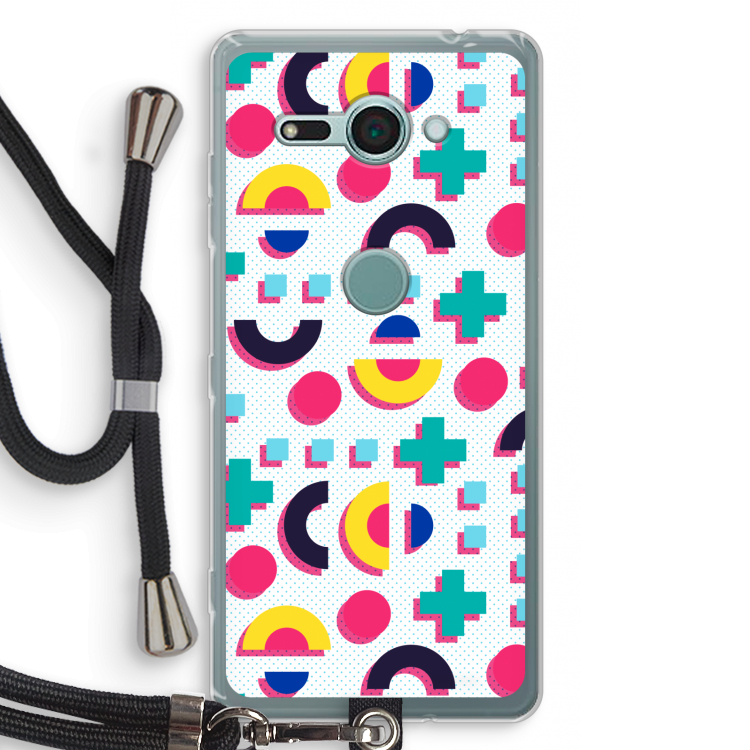 8-bit N°2: Sony Xperia XZ2 Compact Transparant Hoesje met koord