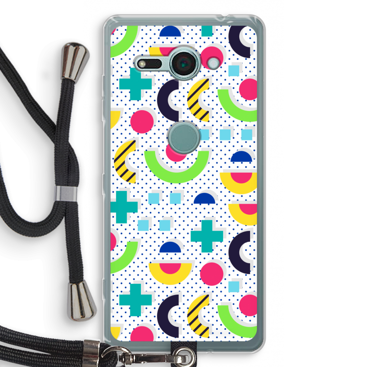 8-bit N°1: Sony Xperia XZ2 Compact Transparant Hoesje met koord