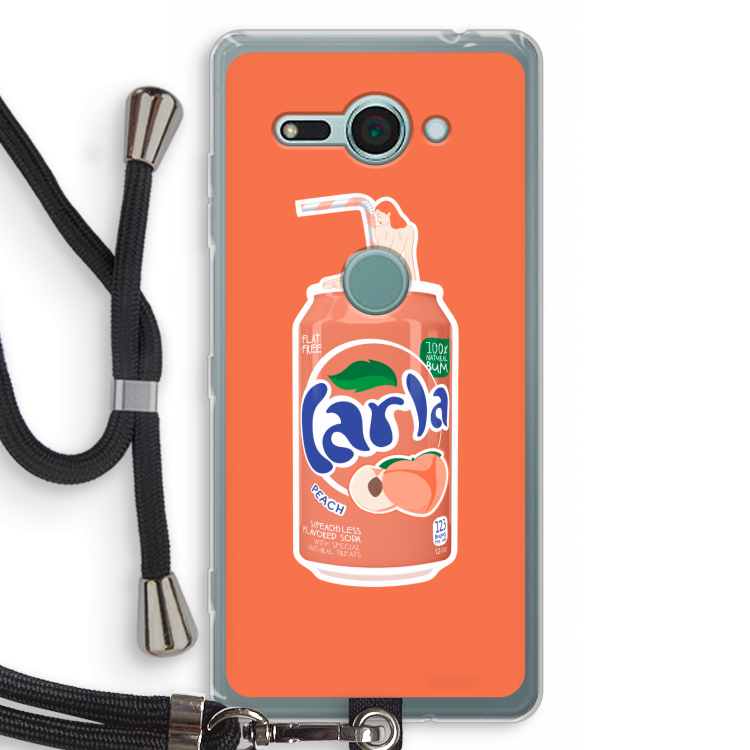 S(peach)less: Sony Xperia XZ2 Compact Transparant Hoesje met koord