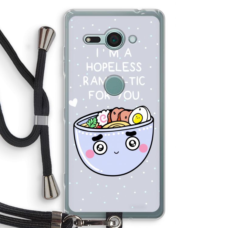 I'm A Hopeless Ramen-Tic For You: Sony Xperia XZ2 Compact Transparant Hoesje met koord
