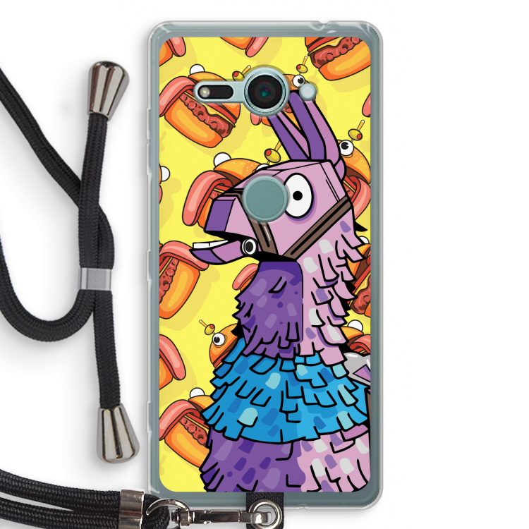 Loot Burger: Sony Xperia XZ2 Compact Transparant Hoesje met koord