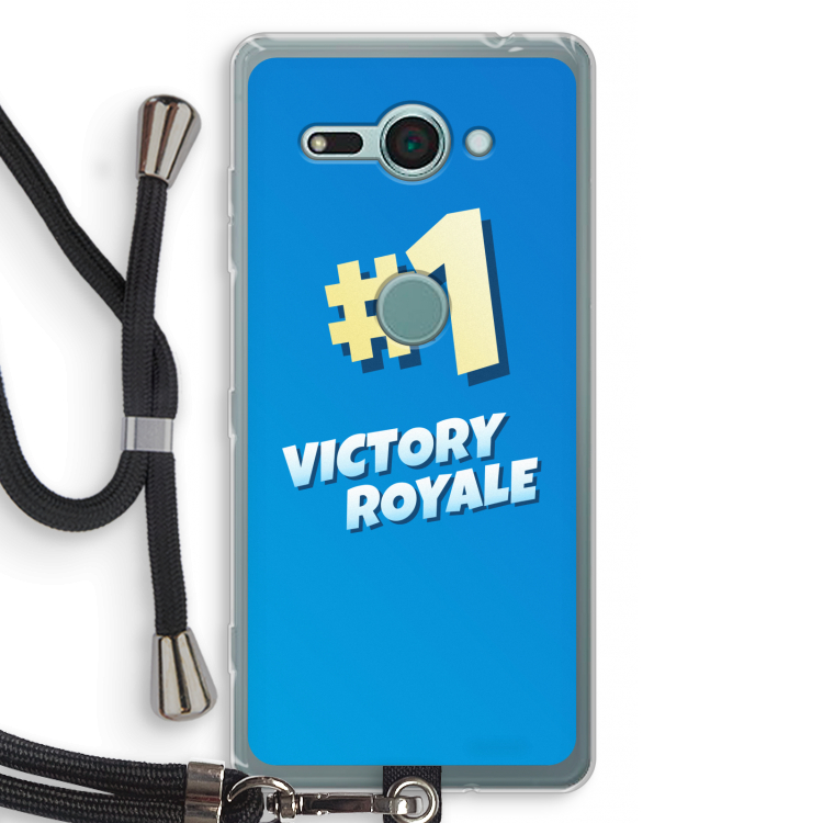 Victory Royale: Sony Xperia XZ2 Compact Transparant Hoesje met koord