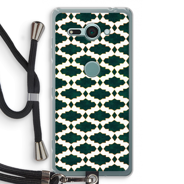 Moroccan tiles: Sony Xperia XZ2 Compact Transparant Hoesje met koord