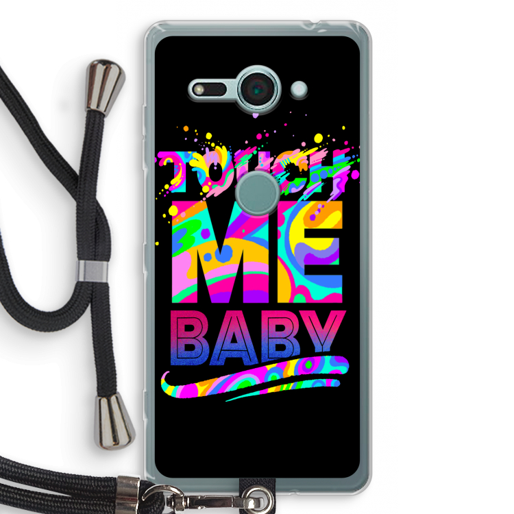 Touch Me: Sony Xperia XZ2 Compact Transparant Hoesje met koord
